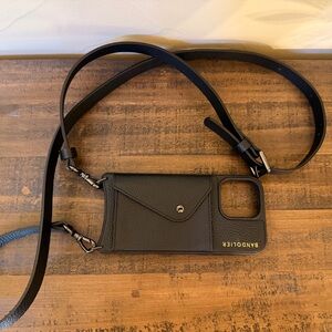 Bandolier Black Hailey Crossbody Phone Case iPhone 16 Pro Max